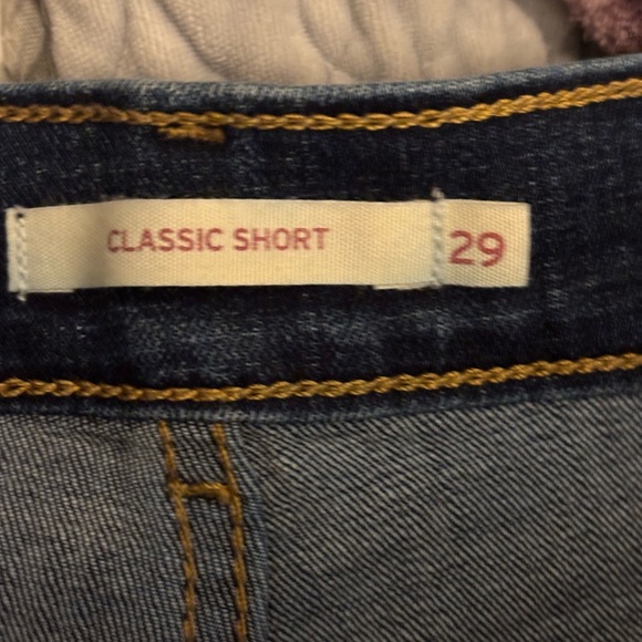Levi's Women's Dark Blue Jean Shorts - Picture 4 of 8
